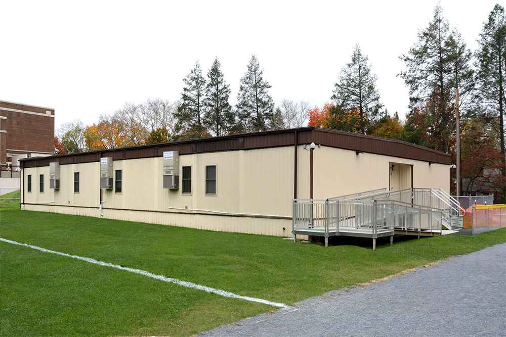 Smaller modular building used as classroom or office in USA
